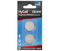 HYCELL CR2430 Pack of 2 Lithium Button Cell, 3V