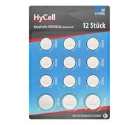 HyCell Lithium Button Cell Set CR2025 CR2032 CR2450 12 Pieces 3V Long Service Life