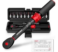 HYCHIKA 13-Piece Torque Wrench Set 1/4" 5-25Nm Precision ±2%