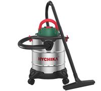 HYCHIKA 3 in 1 Wet and Dry Vacuum Cleaner, Power: 1200 W, 20 L Stainless Steel Tank, 6 M+ Cleaning Range (2.5 M Power Cores + 3.5 M Soft & Hard Hose), for Garden Outdoor Floor Sofa Cleaning