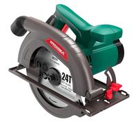 HYCHIKA Circular Saw - 1300W Electric Saw 4500RPM, High Power Motor, 24T Blade(185mm), Cutting Depth 65mm (90º), 45mm (45º), Safety Switch, Dust Extraction