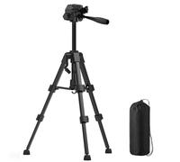 Hychika Construction Tripod for Cross Line Lasers and Leveling Devices, Tilting and Turning the Laser Spirit Level by 90°, 180° and 360° Vertical or Horizontal, with 1/4 Inch Thread, Fabric Bag