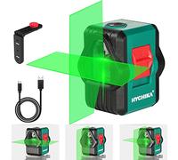 HYCHIKA Green Laser Level, 45M Lazer Levels Self Leveling, Switchable Horizontal/Vertical/Cross line, IP54 Rechargeable Outdoor Laser Level with 360°Magnetic Bracket,USB Charging Cord