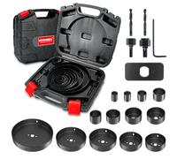 HYCHIKA Hole Saws, 19 PCS Hole Saw Set 19mm-152mm