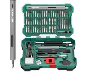 HYCHIKA Precision Screwdriver Set - 67 in 1 Mini Cordless Electric Screwdriver with LED Light and 52 Magnetic Bits, Micro Screwdrivers Repair Tool kit Max 3 N.m, for Phone Laptop PC Watch Camera Drone