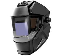HYCHIKA Welding Mask Auto Darkening - Large View 10x9cm Welding Helmet, Solar Powered Welding Mask with Replaceable Battery, 4 Premium Sensors Wide Shade 4/5-9/9-13 Welding Cap for TIG MIG ARC CUT