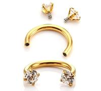 Hyclam New Hot 1PC Fashion Stainless Steel Piercing Septo Nose Lip Eyebrow Ear Septum Cartilage Helix Captive Hoop Ring Jewelry