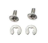 Hyclam Repair Screw Set for 3DS/LL/XL New Battery Back Cover, Durable Washer Screw Set for Game Console Universal