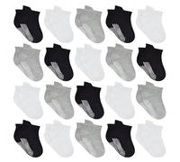 HYCLES Baby Girp Socks 20 Pairs for Boys Girls Toddler Infant Kids Children Non Skid Ankle Socks with Grip Anti-slip Socks for 5-7 Years