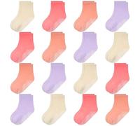 HYCLES Baby Grip Socks 16 Pairs of Toddler Boys Girls Sock Suitable for Infant Kids Aged 0-7 Years Anti-Slip Socks