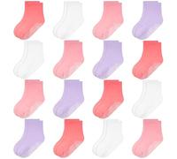 HYCLES Baby Grip Socks 16 Pairs of Toddler Boys Girls Sock Suitable for Infant Kids Aged 0-7 Years Anti-Slip Socks