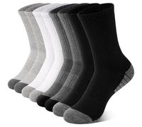 HYCLES Hiking Socks Anti Blister Walking Socks for Men and Women Unisex Cotton Breathable Cushioned Sock 4 Pairs