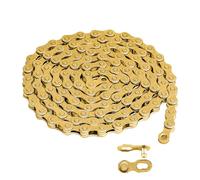 Hycline Bike Chain 6/7/8-Speed, 116 Links Bicycle Chain 1/2 x 3/32 Inch, Special Steel for Road Mountain Racing Cycling - Gold