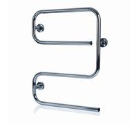 Hyco Alize S Shaped Towel Rail 50 Watt Chrome Plated Steel - AL50SC