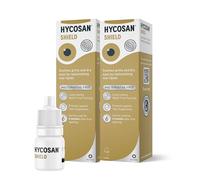 Hyco San Hycosan Shield Eye Drops Twin Pack - Preservative Free Single Ingredient Formula for Management of Dry Eyes 560 Applications L, 2x3m