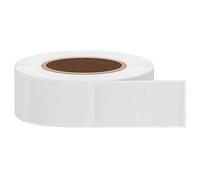 Hycodest 1x2 Inch Rectangle Square Crystal Clear Retail Package Seals Circle Wafer Stickers Transparent Labels 500 Per Roll