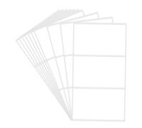Hycodest 30 Pcs Multi Purpose Plain Stickers to Write On, Easy Peel Off Waterproof Printable Labels (6x10cm)