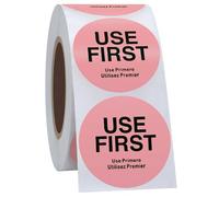 Hycodest 38mm 500 Pcs Use First Stickers, Food Service Inventory Control Labels for Restaurant Kitchen Warehouse