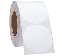 Hycodest 51mm Circle Thermal Sticker Labels, Multi-Purpose Self-Adhesive Round Direct Thermal Labels for Labels Printer 750 Pcs White