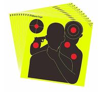hycodest Spatter Adhesive Target Pasters Fluorescent Colour Shooting Targets Stickers for Shooting (Hostage, 8 inch)