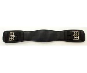 HyCOMFORT Waffle Dressage Girth Elasticated Both Ends - Black - 46cm/18 inch