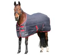 Hyconic Standard-Neck 100G Horse Stable Rug Charcoal/red (5 6")
