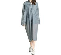 HYCOPROT 2 Pack Adults Rain Poncho EVA Reusable Long Rain Coat Jacket with Hood Drawstring Sleeves for Cycling Hiking Travel Outdoor Camping