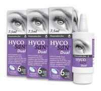 Hycosan Dual - Triple Pack - Preservative Free Eyedrops - 0.05% Sodium Hyaluronate and 2% Ectoin - Recommended for Relief from Lip