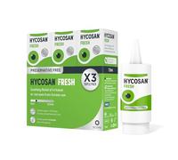 Hycosan Fresh - Triple Pack - Eye Drops with Hyaluronic Acid for Soothing Relief of Mild Dry Eyes, Irritation, or Redness from Screen Use - Preservative Free - 3x225 Measured Doses