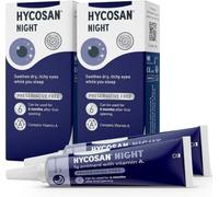 Hycosan Night Eye Ointment 5g - Twin Pack (2 x 5g Tubes) | Preservative-Free Vitamin A Overnight Dry Eye Relief & Intensive Lubrication