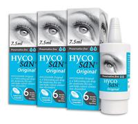 Hycosan Original - Triple Pack - Preservative Free Eyedrops - Sodium Hyaluronate 0.1% - Eye Drops for Mild to Moderate Dry Eye Symptoms and