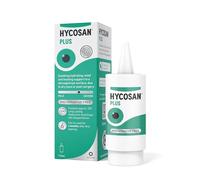 Hycosan Plus - Dry Eye Drops with Hyaluronic Acid and Dexpanthenol for Soothing Hydrating Relief and Healing Support for Eyes Recovering from Injury or Surgery - Preservative Free - 225 Measured Doses
