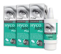 Hycosan Plus - Triple Pack - Preservative Free Eyedrops - Contains 0.1% Sodium Hyaluronate and 2% Dexpanthenol to Aid in the Natural Healing