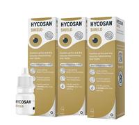 Hycosan Shield Eye Drops - Triple Pack - Preservative Free Single Ingredient Formula for Management of Dry Eyes - 840 Applications - 3x3ml