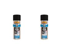 Hycote Bodyshop Fast Drying Aerosol Car Spray Paint, Matt Black, 400 ml (Pack of 2)