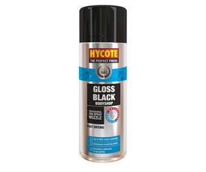 Hycote Bodyshop Gloss Black Spray Paint 400ml 400ml Black