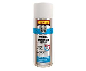 Hycote Bodyshop High Build Aerosol Car Spray Paint, White, 400 ml