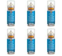 Hycote Clear Lacquer Spray Paint 400ml - Pack of 6 | Acrylic Protective Top Coat for Metal & Plastic | UV Resistant, Durable Gloss or Matt Finish | Use Over Hycote Primers & Metallic Paints