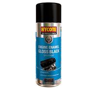 Hycote Colour Spray Paint XUK0121 Black Engine Enamel 400ml x 8