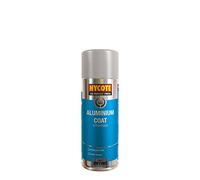 Hycote Colour Spray Paint XUK035 Aluminium Coat 400ml x 2
