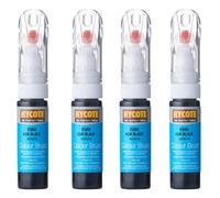 Hycote Colour Touch Up Brush Paint Ford Ash Black (Pearlescent) 12.5Ml X4