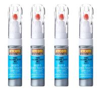 Hycote Colour Touch Up Brush Paint Ford Machine Silver (Metallic) 12.5Ml X4