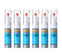 Hycote Colour Touch Up Brush Paint Ford Machine Silver (Metallic) 12.5Ml X6