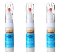 Hycote Colour Touch Up Brush Paint Xcad409 Audi Amalfi White 12.5Ml X3
