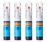 Hycote Colour Touch Up Brush Paint Xcfd718 Ford Sea Grey (Metallic) 12.5Ml X4