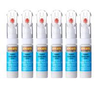 Hycote Colour Touch Up Brush Paint Xcpe501 Peugeot Bianca White 12.5Ml X6