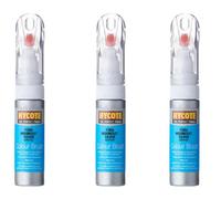 Hycote Colour Touchup Brush Paint Ford Moondust Silver (Metallic) 12.5Ml X3