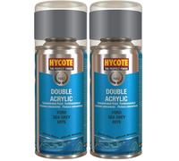 Hycote Double Acrylic Aerosol Car Spray Paint, Ford - Sea Grey, 150 ml (Pack of 2)