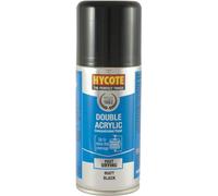 Hycote Double Acrylic Aerosol Car Spray Paint, Matt Black, 150 ml