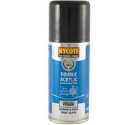 Hycote Double Acrylic Concentrated Spray Paint, Bumper and Vinyl, Black, 150 ml
